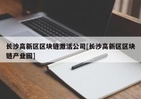 长沙高新区区块链激活公司[长沙高新区区块链产业园]